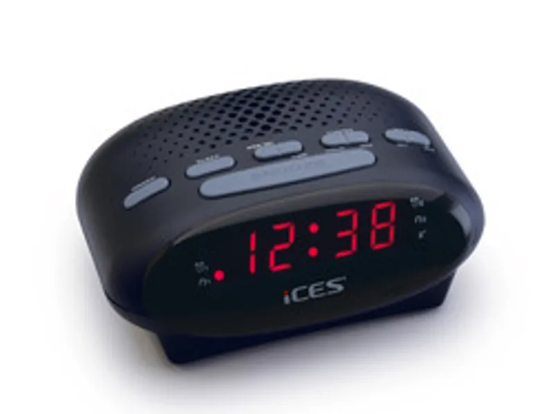 LENCO ICR-210 FM-Uhrenradio & Radiowecker, schwarz