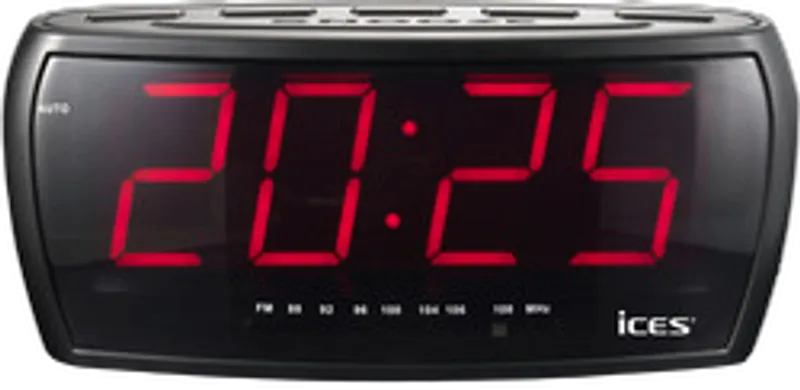 LENCO ICR-230-1 FM-Uhrenradio und Radiowecker, schwarz