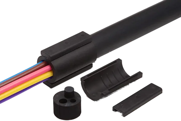 Teilbare Rohrabdichtung für versch. Rohrdurchmesser, für 32mm Rohre
