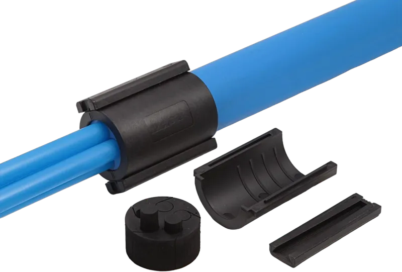 Teilbare Rohrabdichtung für versch. Rohrdurchmesser, für 40mm Rohre