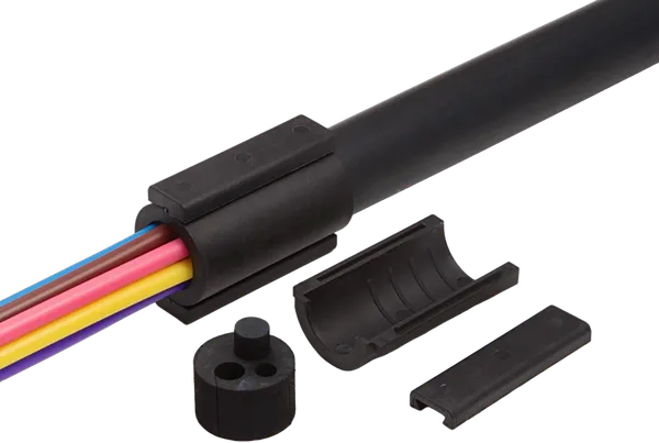 Teilbare Rohrabdichtung für versch. Rohrdurchmesser, für 32mm Rohre
