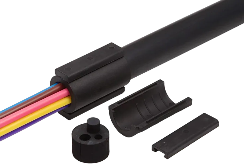 Teilbare Rohrabdichtung für versch. Rohrdurchmesser, für 32mm Rohre