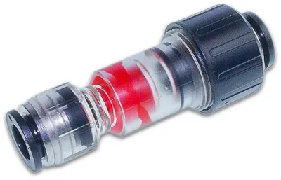 Fitting / Doppelsteckmuffe mit Gas-Stop für versch. Kabeldurchmesser & Rohre