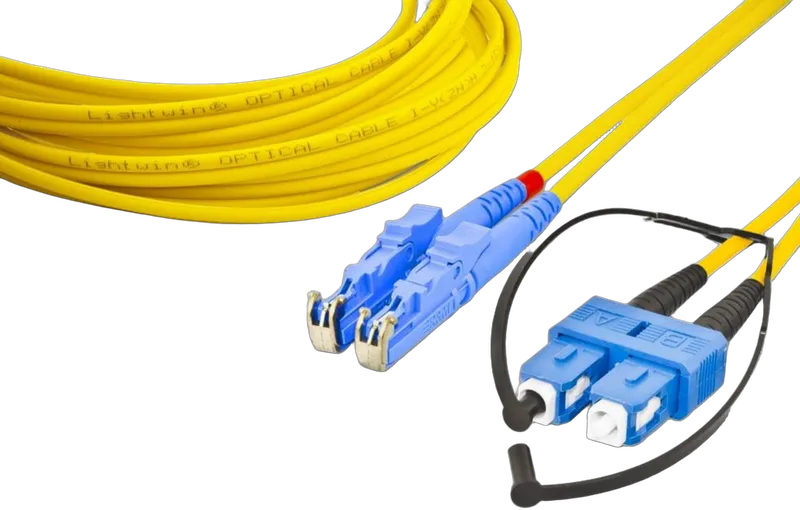 High Quality Duplex LWL Patchkabel, SM, E2000 - SC