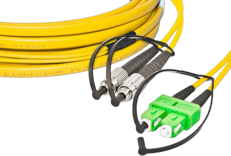 High Quality Flat-Duplex LWL Patchkabel, SM, FC - SC/APC