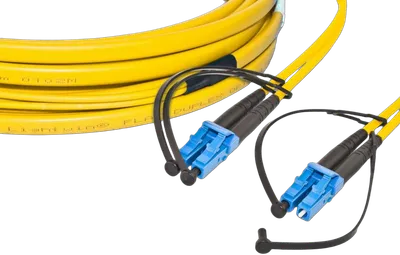 High Quality Flat-Duplex LWL Patchkabel, SM, LC - LC