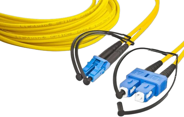 High Quality Duplex LWL Patchkabel, SM, LC - SC
