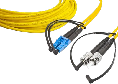 High Quality Duplex LWL Patchkabel, SM, LC - ST