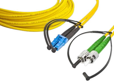 High Quality Duplex LWL Patchkabel, SM, LC - ST/APC, 2.0 Meter