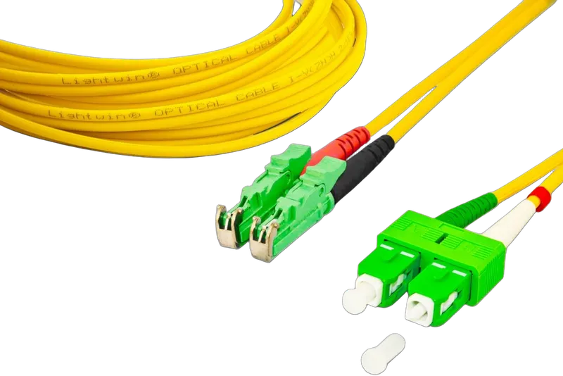 High Quality Duplex LWL Patchkabel, SM, LSH/APC - SC/APC