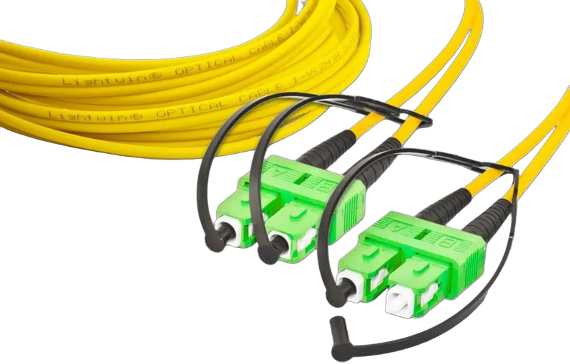 High Quality Duplex LWL Patchkabel, SM, SC/APC - SC/APC
