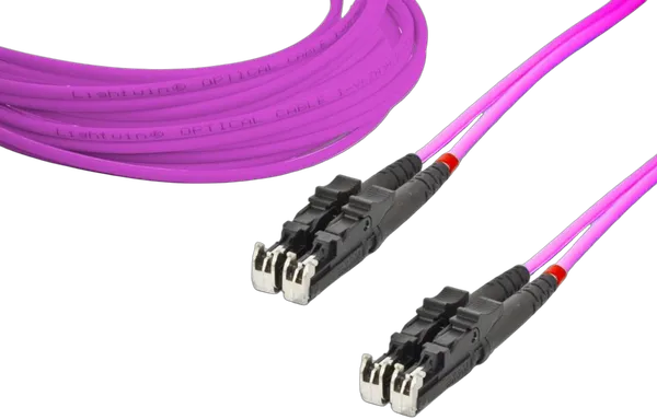 High Quality Duplex LWL Patchkabel, MM OM4, E2000 - E2000