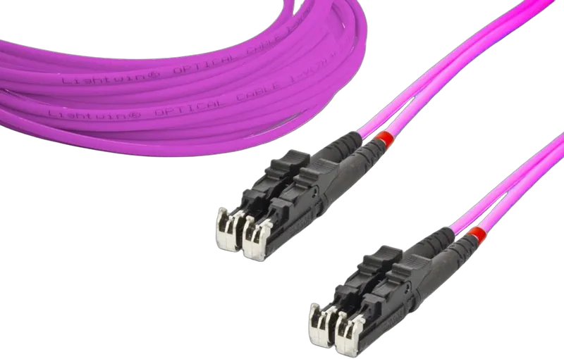 High Quality Duplex LWL Patchkabel, MM OM4, E2000 - E2000