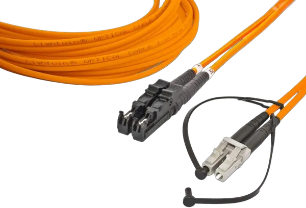 High Quality Duplex LWL Patchkabel, MM OM2, E2000 - LC