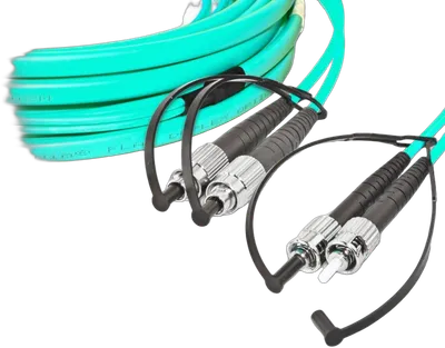 High Quality Flat-Duplex LWL Patchkabel, MM OM3, FC - ST