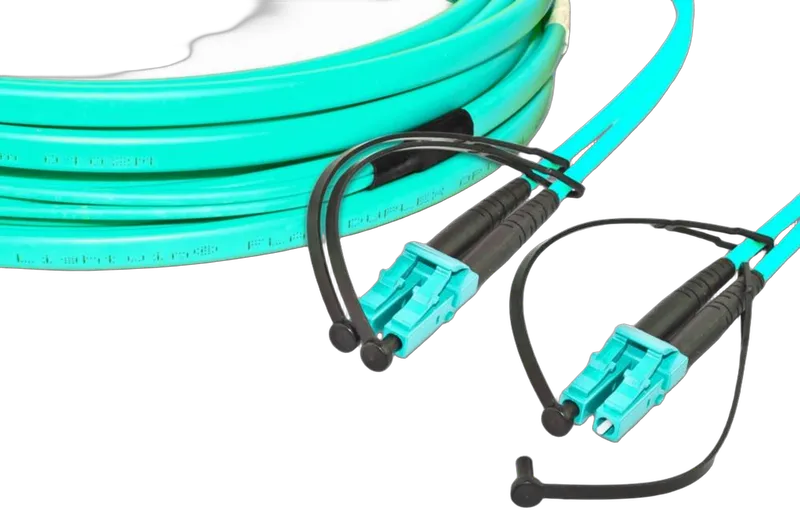 High Quality Flat-Duplex LWL Patchkabel, MM OM3, LC - LC