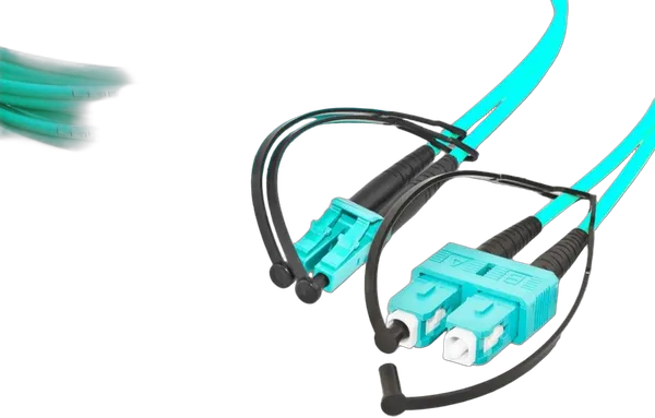 High Quality Duplex LWL Patchkabel, MM OM3, LC - SC