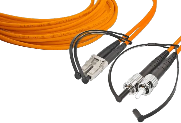 High Quality Duplex LWL Patchkabel, MM OM2, LC - ST