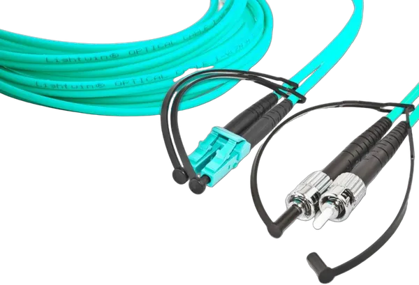 High Quality Duplex LWL Patchkabel, MM OM3, LC - ST