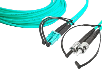 High Quality Duplex LWL Patchkabel, MM OM3, LC - ST