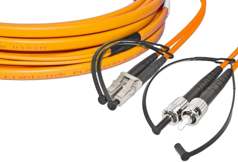 High Quality Flat-Duplex LWL Patchkabel, MM OM2, LC - ST