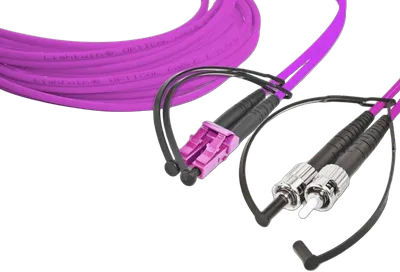 High Quality Duplex LWL Patchkabel, MM OM4, LC - ST