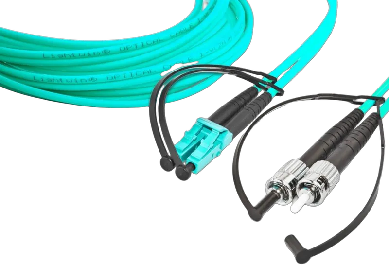 High Quality Duplex LWL Patchkabel, MM OM3, LC - ST