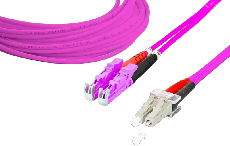 High Quality Duplex LWL Patchkabel, MM OM4, LSH - LC