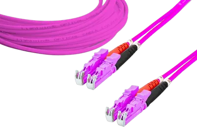 High Quality Duplex LWL Patchkabel, MM OM4, LSH - LSH