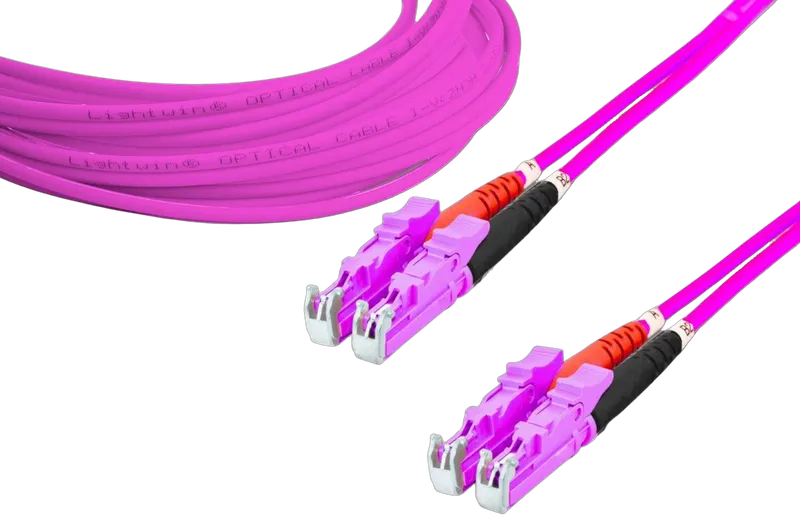 High Quality Duplex LWL Patchkabel, MM OM4, LSH - LSH