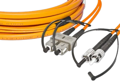 High Quality Flat-Duplex LWL Patchkabel, MM OM2, SC - ST
