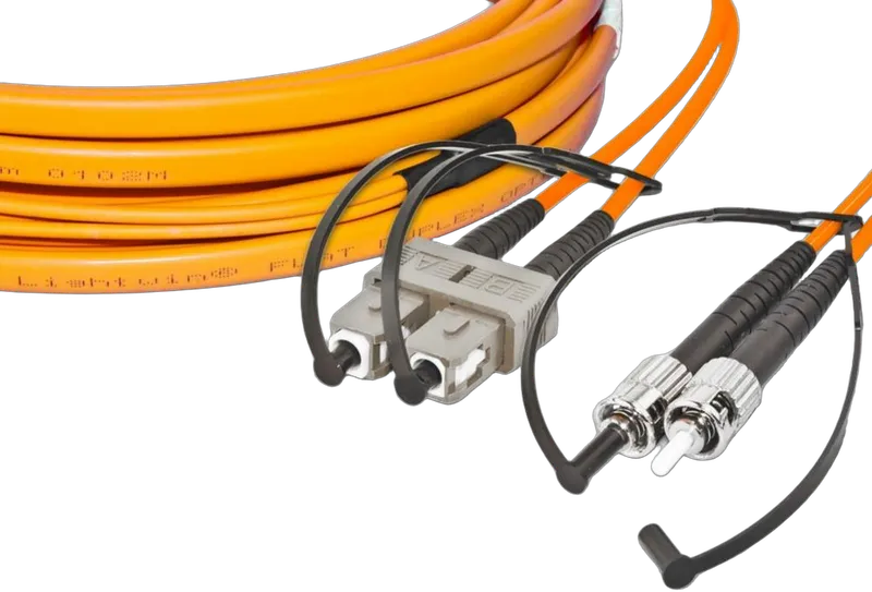 High Quality Flat-Duplex LWL Patchkabel, MM OM2, SC - ST