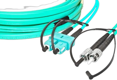 High Quality Flat-Duplex LWL Patchkabel, MM OM3, SC - ST