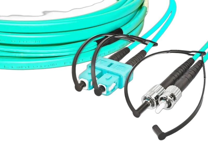 High Quality Flat-Duplex LWL Patchkabel, MM OM3, SC - ST