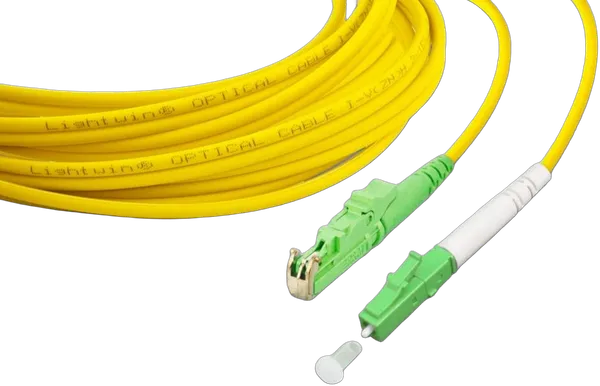 High Quality Simplex LWL Patchkabel, SM, E2000/APC - LC/APC