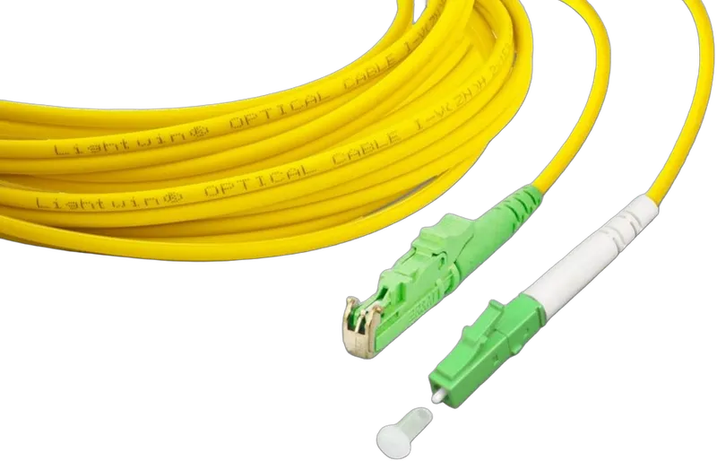 High Quality Simplex LWL Patchkabel, SM, E2000/APC - LC/APC