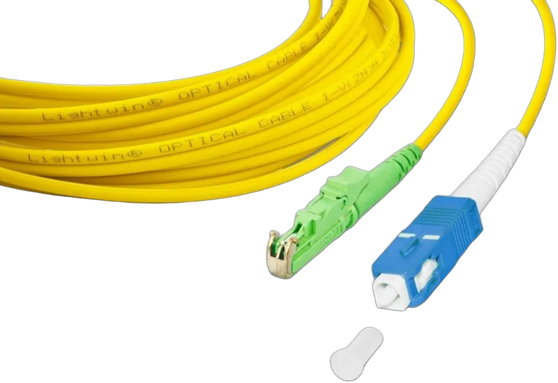 High Quality Simplex LWL Patchkabel, SM, E2000/APC - SC