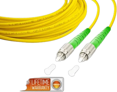 High Quality Simplex LWL Patchkabel, SM, FC/APC - FC/APC