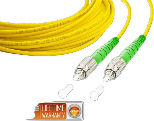 High Quality Simplex LWL Patchkabel, SM, FC/APC - FC/APC