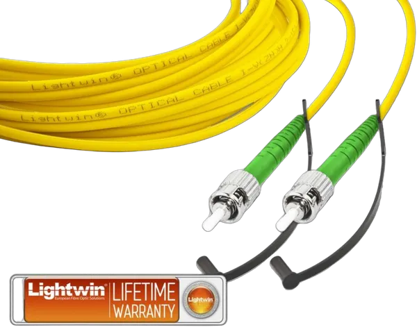 High Quality Simplex LWL Patchkabel, SM, ST/APC - ST/APC