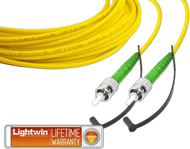 High Quality Simplex LWL Patchkabel, SM, ST/APC - ST/APC