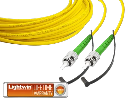 High Quality Simplex LWL Patchkabel, SM, ST/APC - ST/APC