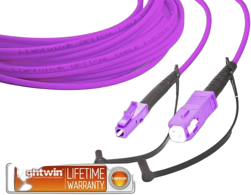 High Quality Simplex LWL Patchkabel, MM OM4, LC - SC
