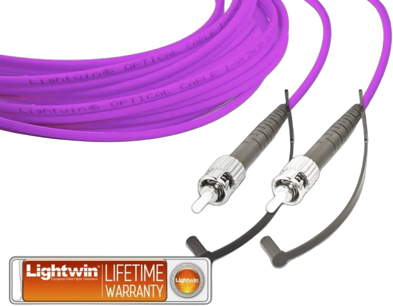 High Quality Simplex LWL Patchkabel, MM OM4, ST - ST
