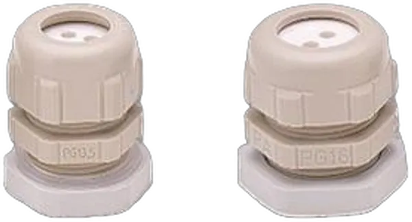 PG16 PVC Verschraubung mit Ausgang für 2/4 LWL Patchkabel