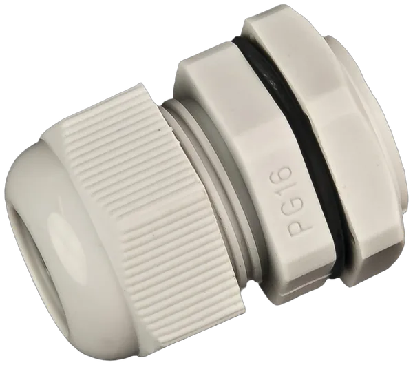PG16 PVC Verschraubung inkl. Gegenmutter