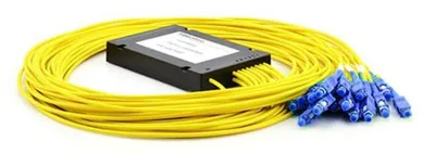 PLC Splitter ABS Box 2xN mit 1,8mm Kabel, LC Stecker, G657.A1, 250µm Faser