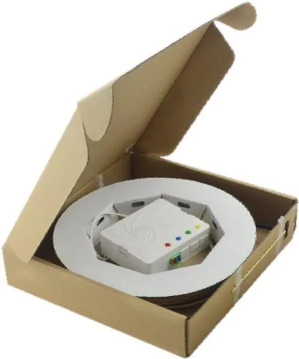 FTTH OTO Box, 4-fasrig, 4x SC/APC Kupplungen, Breakoutkabel 30 - 100 m, G.657A2