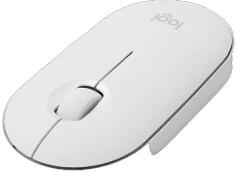 Logitech Maus M350 Pebble - kabellos/Bluetooth *weiß*