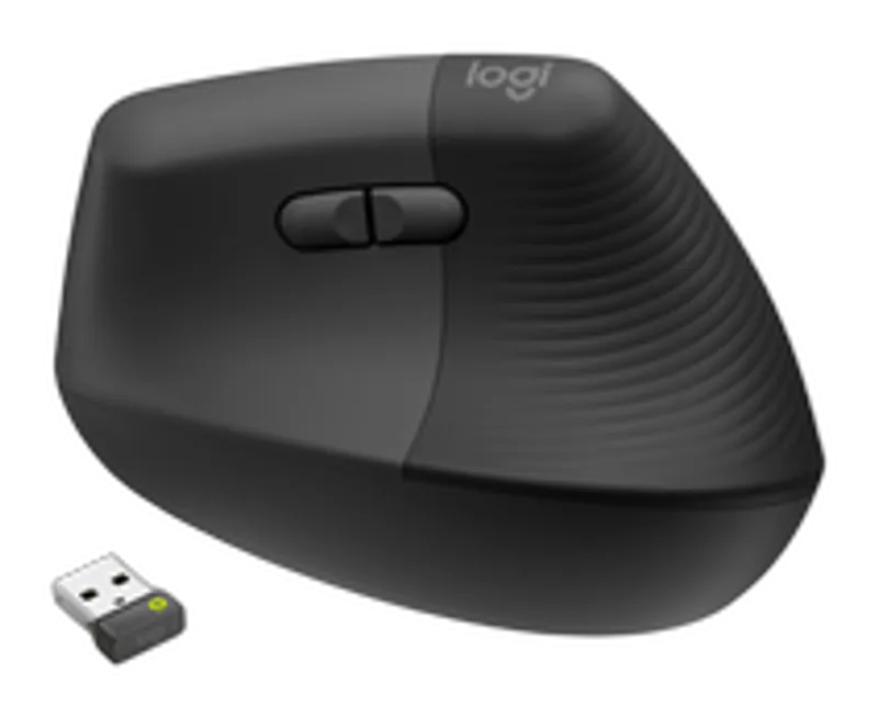 Logitech Wireless Mouse Lift right f.business Ergonomic bla